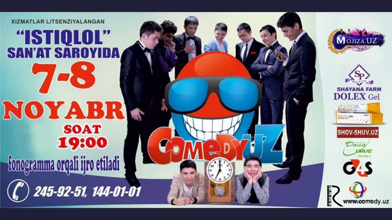 ComedyUZ - Istiqlol san'at saroyidagi konsert dasturi 2015