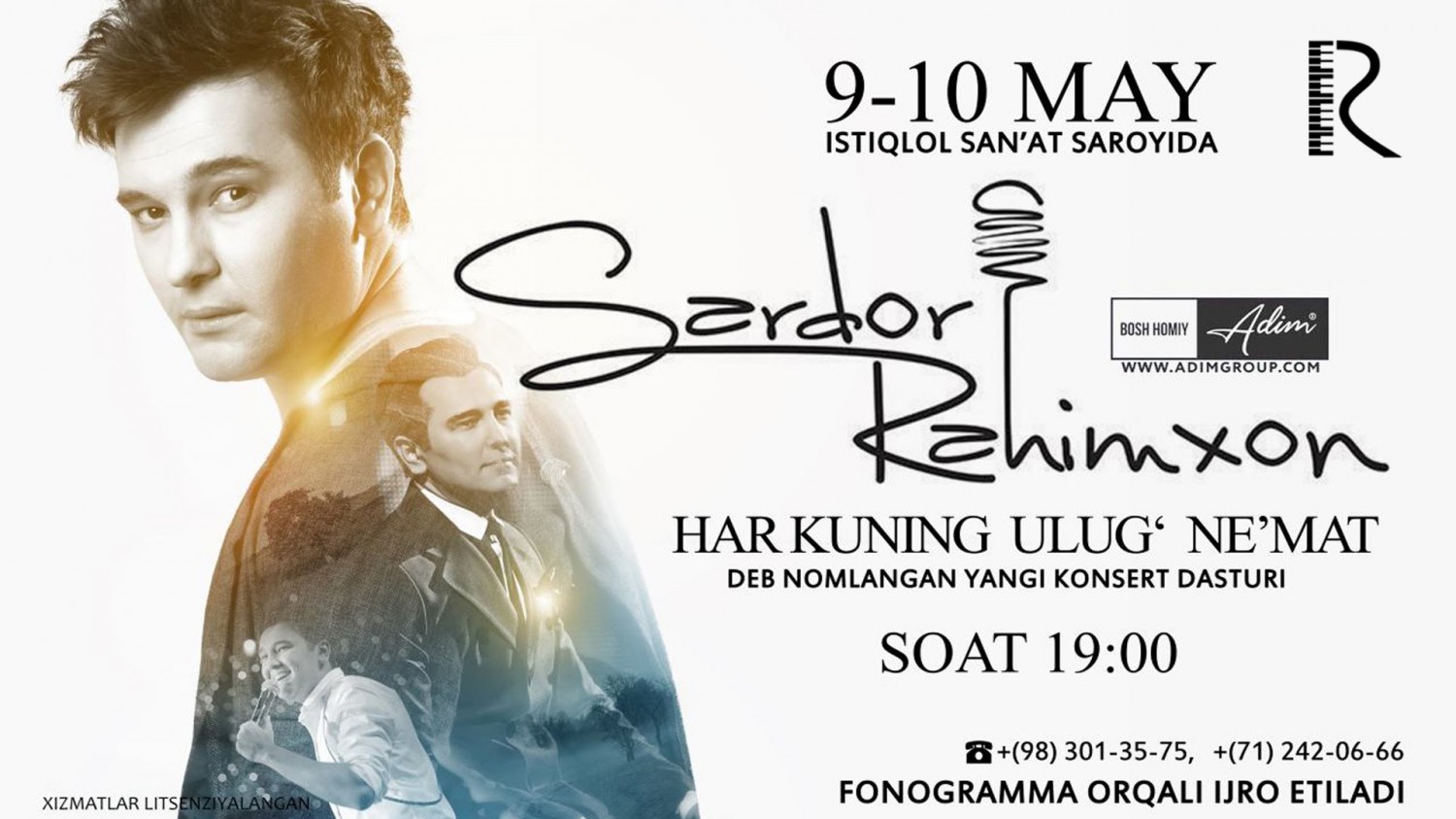 Sardor Rahimxon - Har kuning ulug' ne'mat nomli konsert dasturi 2016